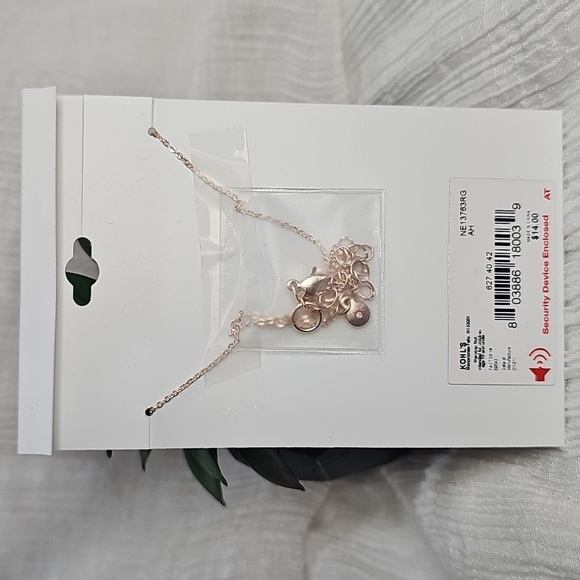 LC Lauren Conrad 16" Rose Gold Necklace With Playful Hotdog Pendant - Picture 2 of 2